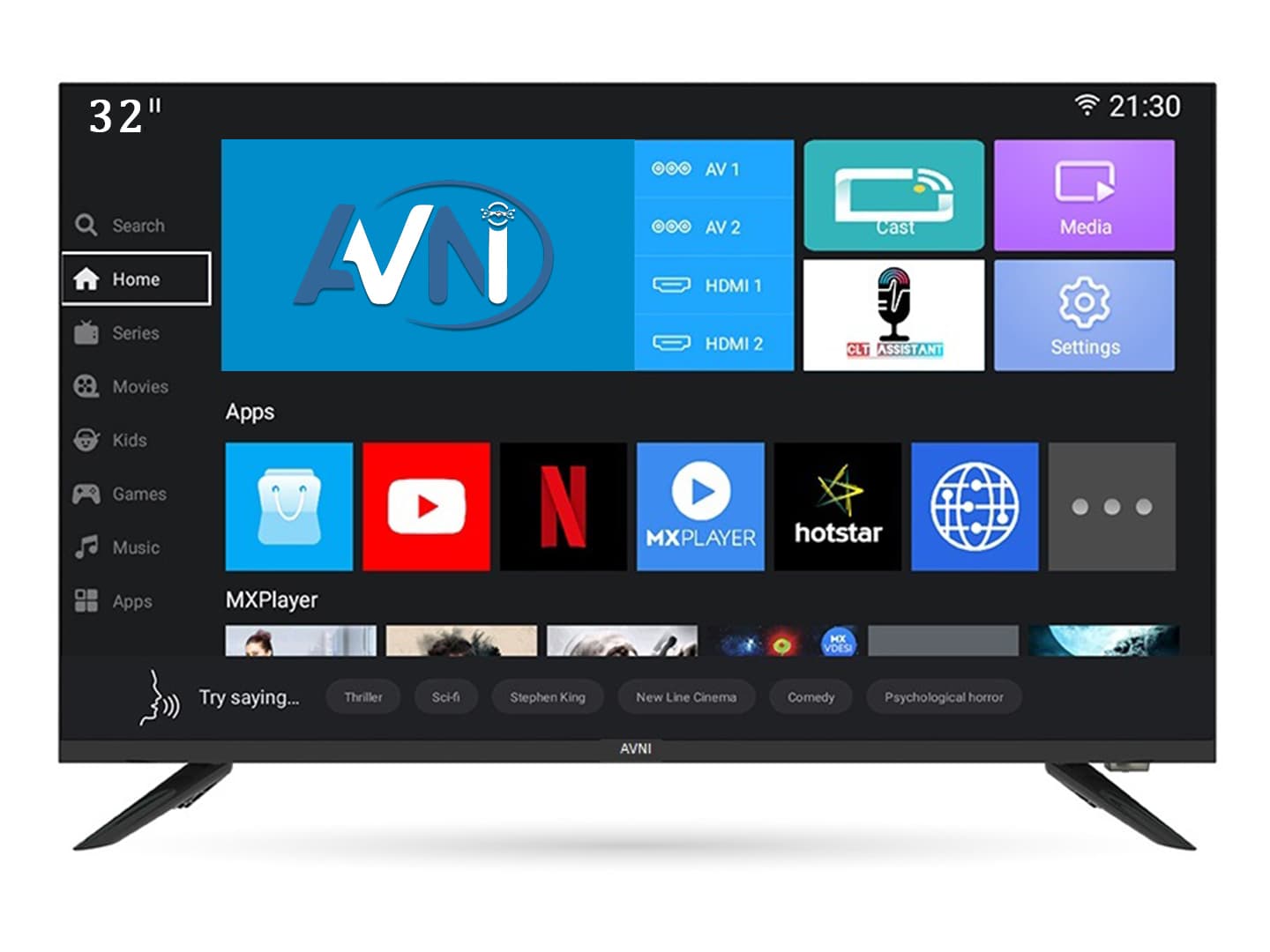 Avni AV32-B3 32-inch Smart LED TV front view